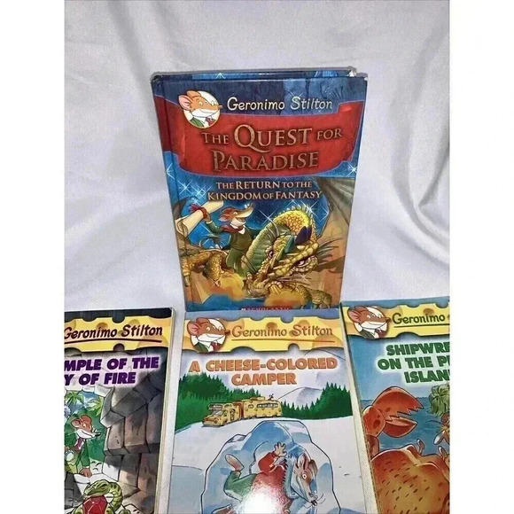 LOT of 9Geronimo Stilton Thea Children's Chapter Books Paperback 1 Hardcover - Picture 3 of 13